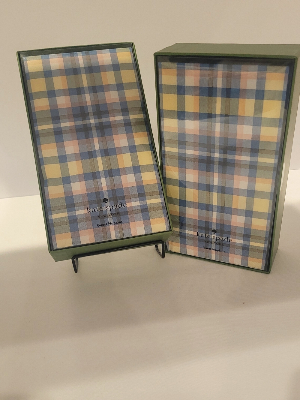 Kate Spade Garden Plaid Guest Napkins - Picture 2 of 2